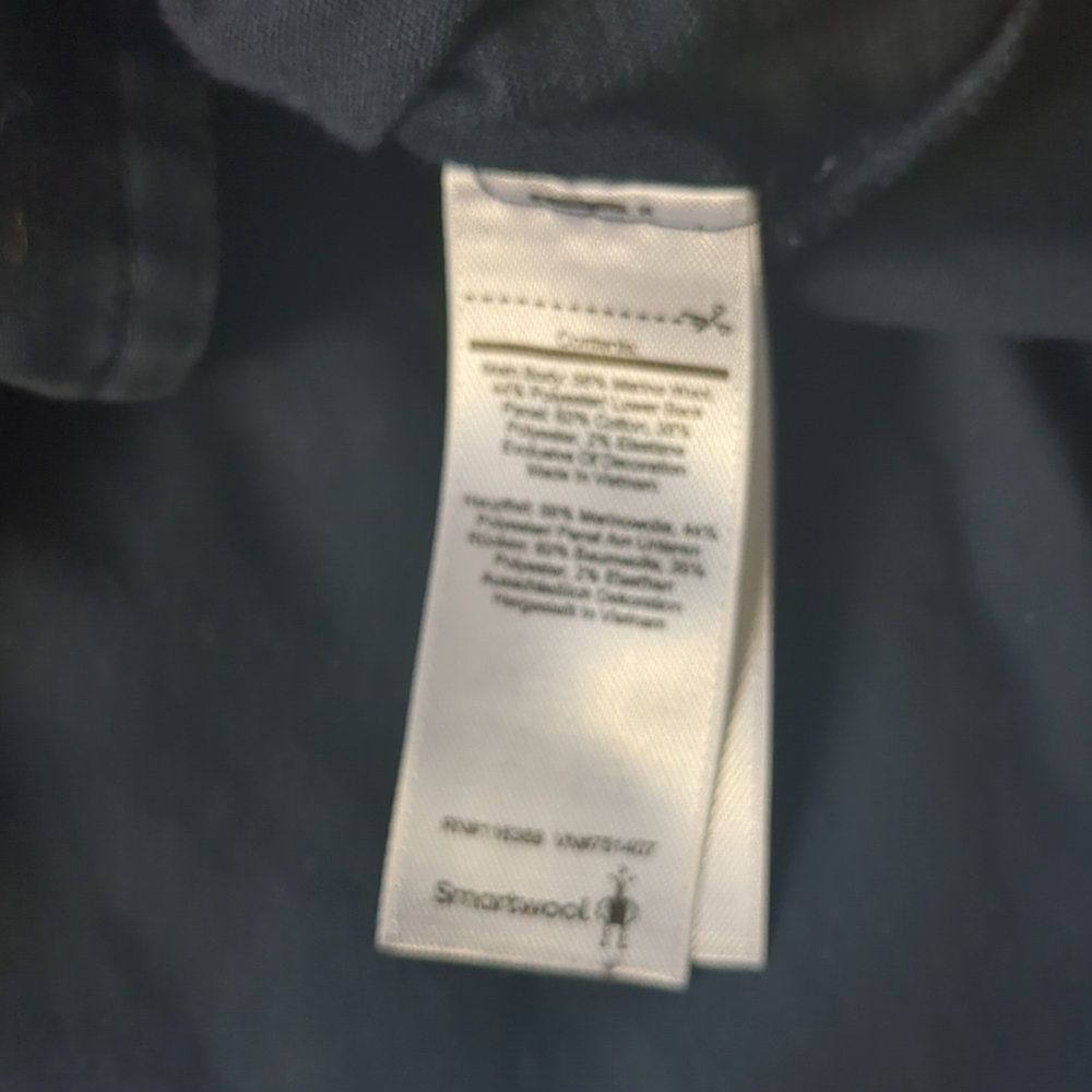 Smartwool Everyday Exploration XS Short Cap Sleeve Button Up Navy Blue Hiking - Picture 9 of 10